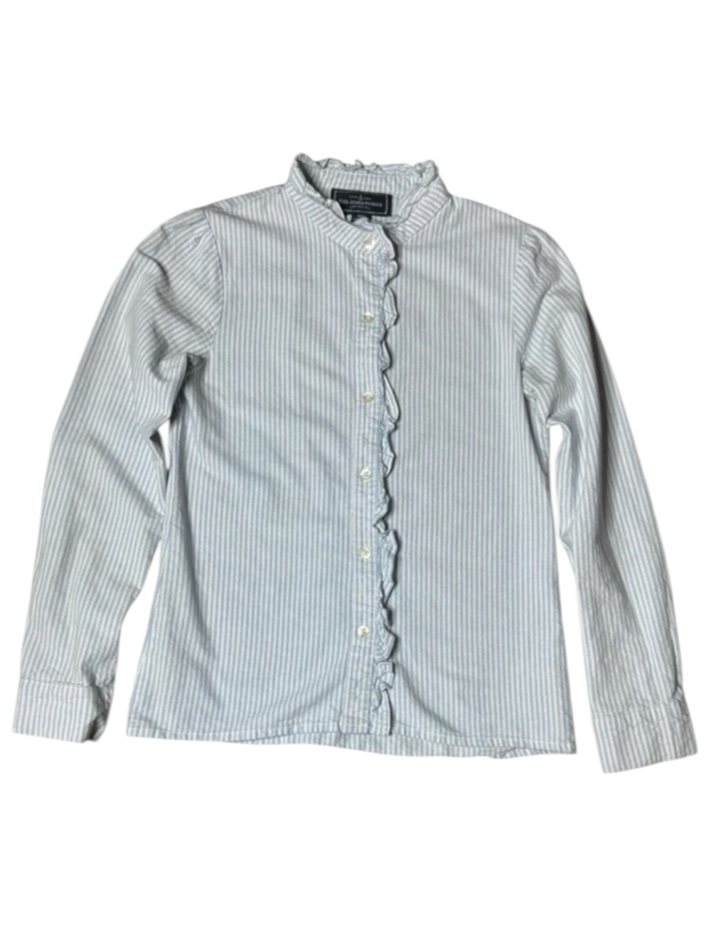 Kiel James Patrick Striped Ruffle Shirt size XS